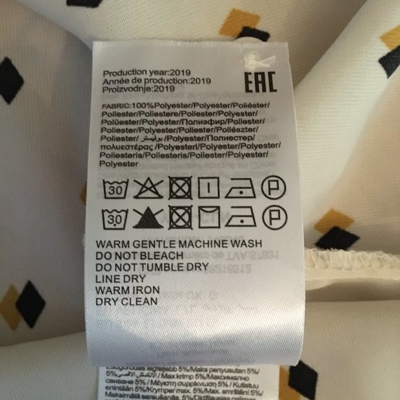 Retro 70s Mock Neck Diamond Print Secretary Blouse - Picture 16 of 16